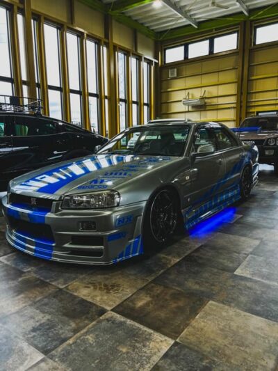 Tokyo and Daikoku by night in a Fast and Furious Skyline 34