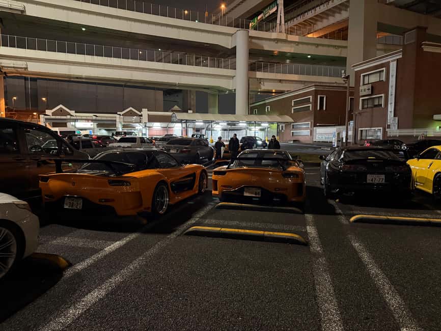 Tokyo: Best Price Daikoku Parking Area JDM Car Meet - When Daikoku closes or the night starts slowly