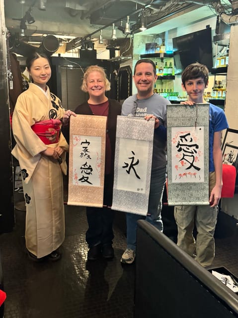 Tokyo: Calligraphy on Kanji Fan & Scroll with Drink - Key Points to Know Before You Go