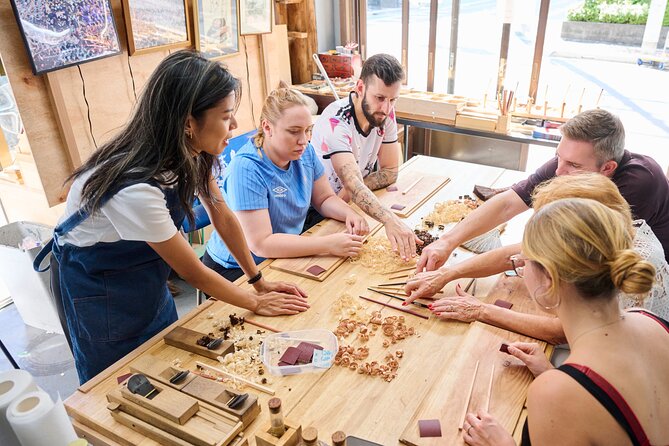 Tokyo: Chopstick Making Workshop with Artisan - Choosing wood before the shaping begins