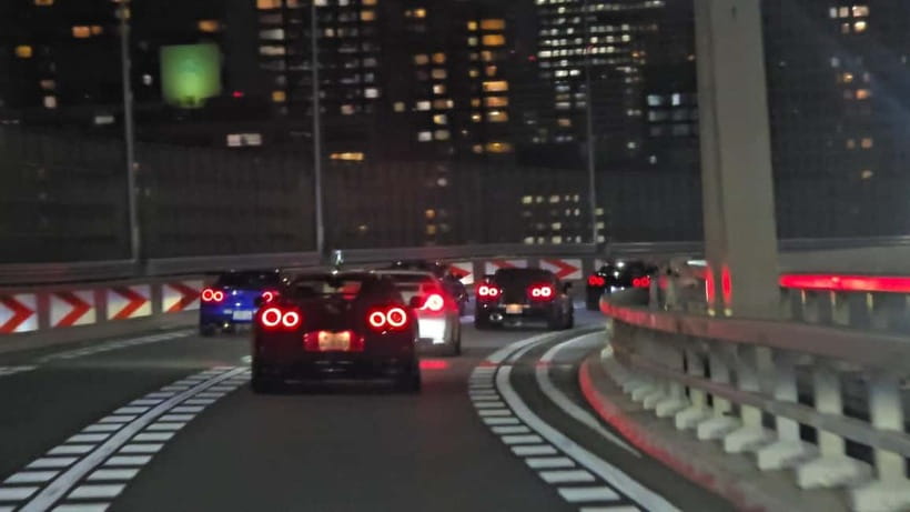 Tokyo: Daikoku JDM Car Meet in the Famous 303 600HP GTR R-35 - The return drive and what can vary