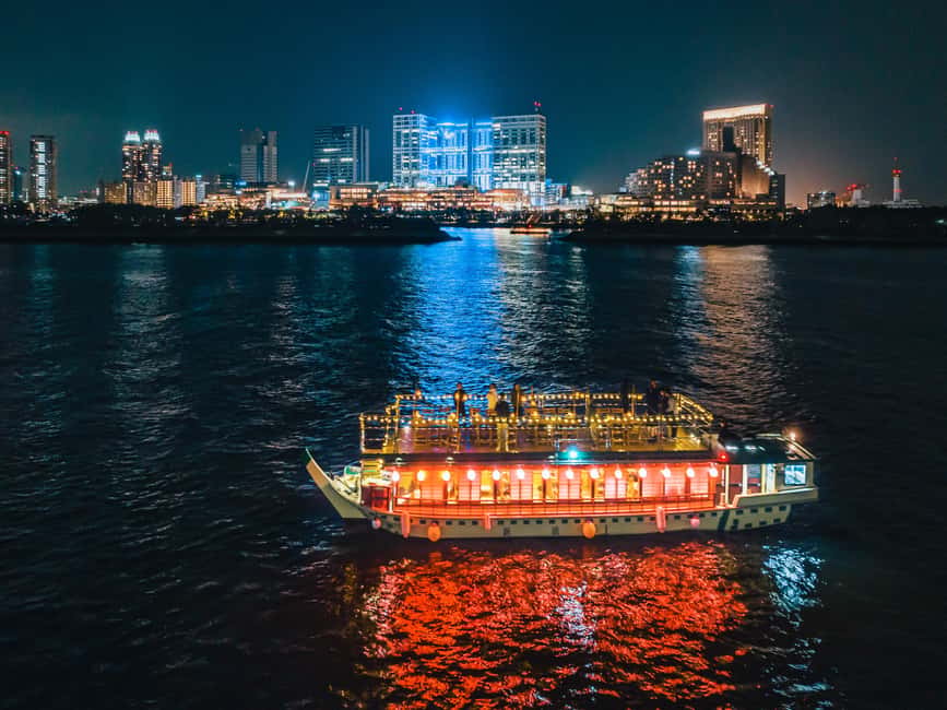 Tokyo Dinner Cruise & Tradition Show & Drinks & Tokyo Tower - Tokyo Tower at 150 meters