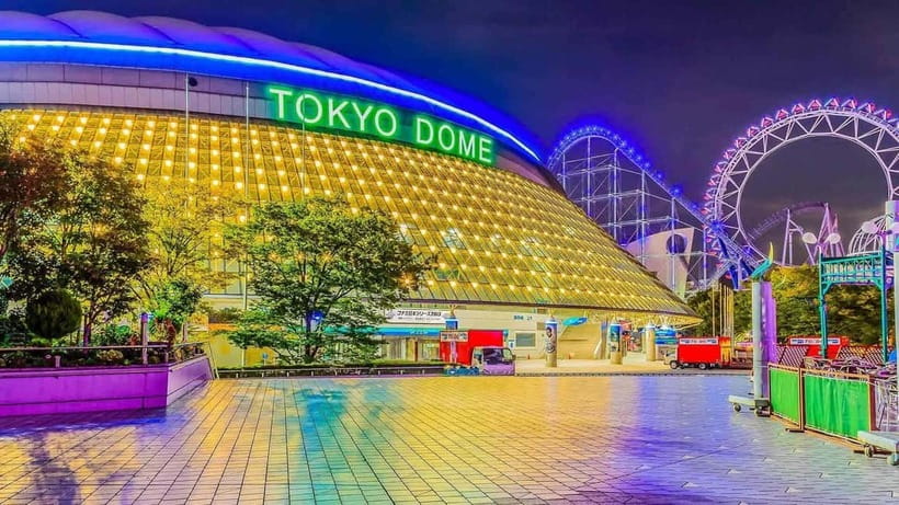 Tokyo Dome City Attractions 5-Ride Ticket - Family rides, fountains, and easygoing fun
