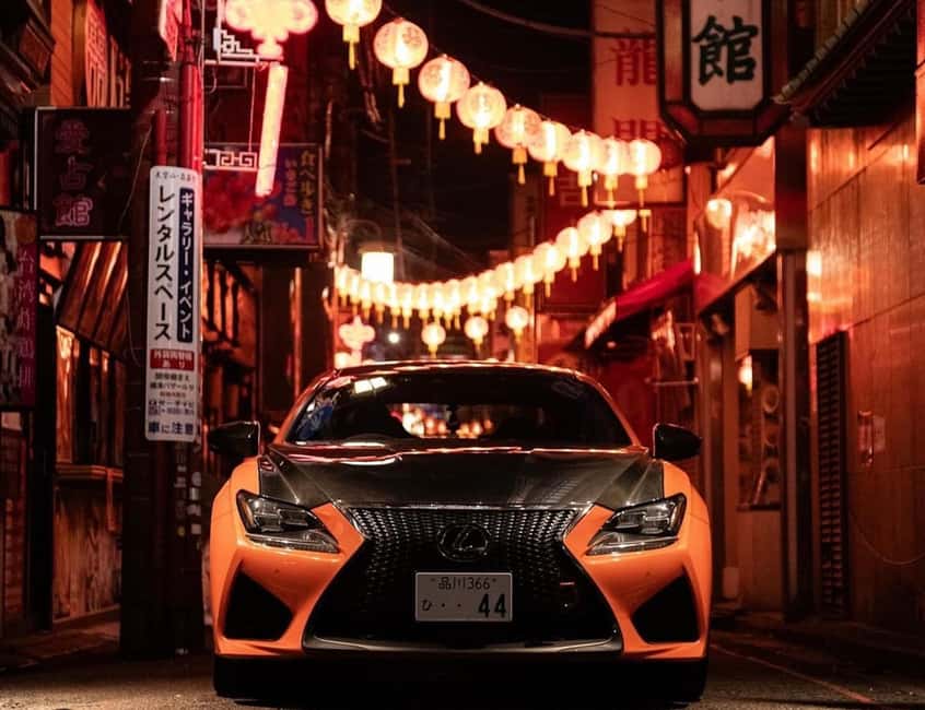 Tokyo: Go Daikoku PA Fast & Furious 3 Sports Car Meetup - Rainbow Bridge and Tokyo after dark