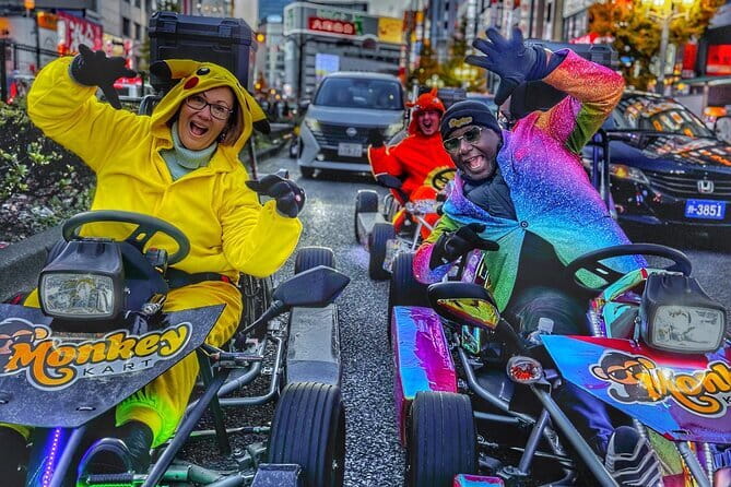 Tokyo Go-Kart Tour Shibuya-Harajuku-Shinjuku (<em>IDP Required) – Key points before you book’ /></p>
<ul>
<li><strong>Shibuya Crossing is the headline moment:</strong> You drive across one of Tokyo’s most famous intersections in a street-legal go-kart.</li>
<li><strong>The correct IDP is essential:</strong> Bring the physical booklet issued under the 1949 Geneva Convention, or the required Japanese translation for certain licenses.</li>
<li><strong>The guide handles the photos:</strong> You can concentrate on traffic and the route instead of trying to use a phone while driving.</li>
<li><strong>The route links three famous districts:</strong> You see Shibuya, Harajuku Station, and Shinjuku in one compact outing.</li>
<li><strong>Small groups keep the ride manageable:</strong> The published maximum is four participants, making the guide’s instructions easier to follow.</li>
<li><strong>Weather can change the plan:</strong> Rain or poor conditions may lead to a new date or a full refund.</li>
</ul>
<h2 id="what-this-tokyo-go-kart-ride-is-really-like">What this Tokyo go-kart ride is really like</h2>
<p><img width="669" height="446" decoding="async" src=