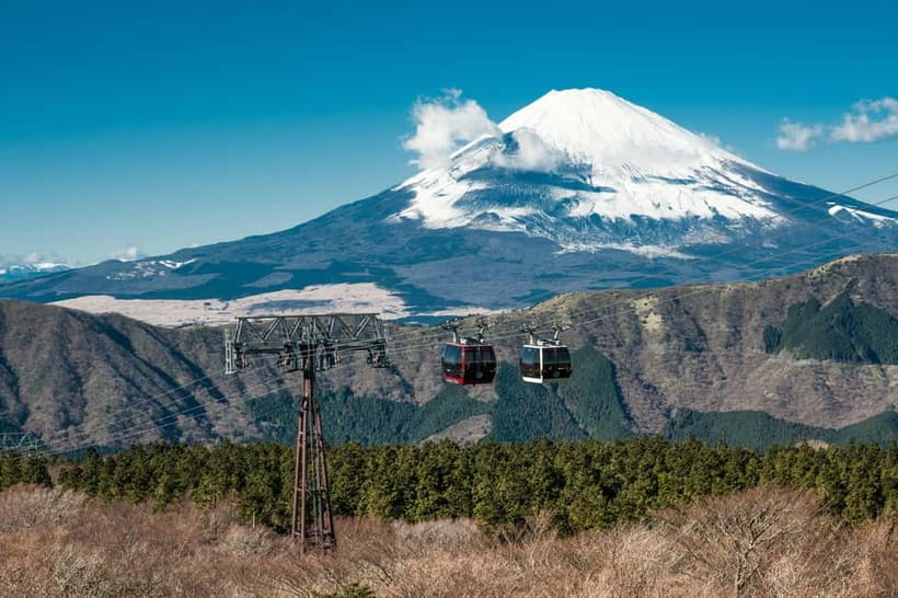 Tokyo: Hakone Fuji Day Tour w/ Cruise, Cable Car, Volcano - Choosing between Gotemba shopping and an onsen