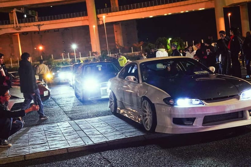 Tokyo: Legendary JDM CAR Daikoku Underground Meetup - Tokyo Tower brings the night to a photogenic close