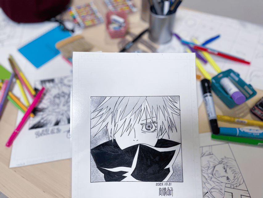 Tokyo: Manga Drawing Workshop Guided by Pro Manga Artist - From pencil lines to ink