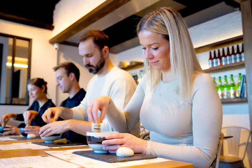 Tokyo: Matcha Making Experience with Mochi Sweets in Asakusa - Mochi sweets and the taste of unsweetened tea