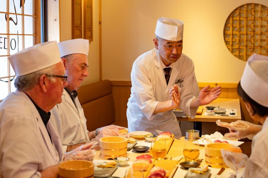Tokyo Professional Sushi Chef Experience - Arriving at a Working Tokyo Sushi Restaurant