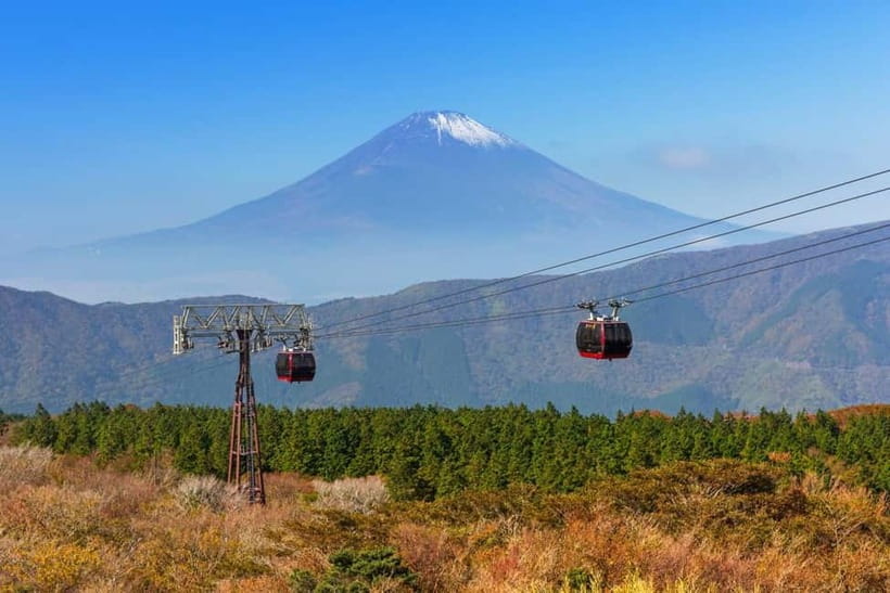 Tokyo:Sea of Mount Fuji, Hakone Ropeway, Ōwakudani, Enoshima - Lake Ashi and the classic Hakone view