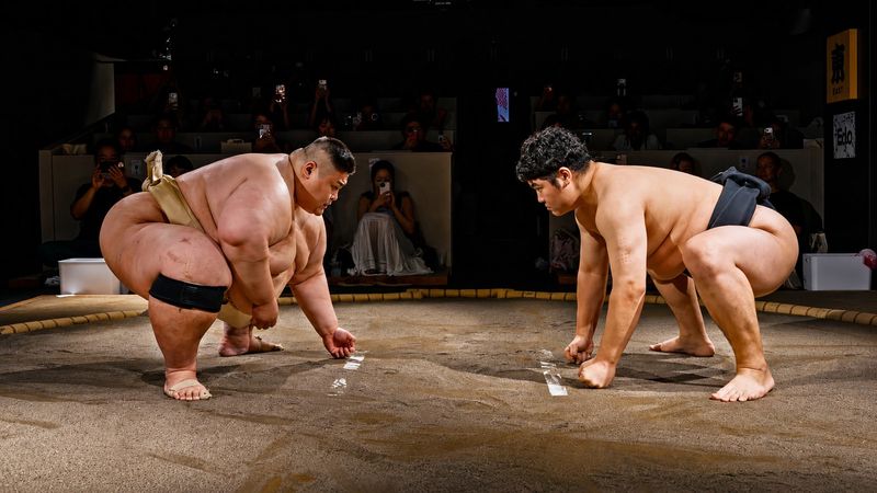 Tokyo: Shibuya Sumo Show with Drink and Photo - The audience challenge is a bonus, not a promise