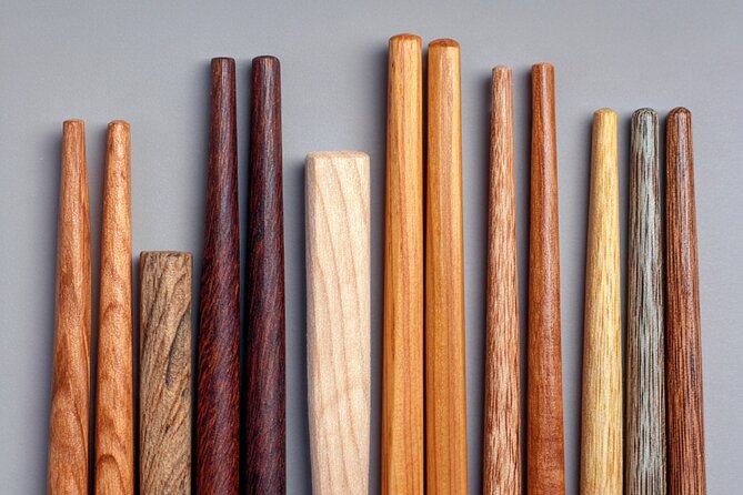 Tokyo Shinjuku Chopsticks Making Class - Choosing Wood With Color, Scent, and Grain