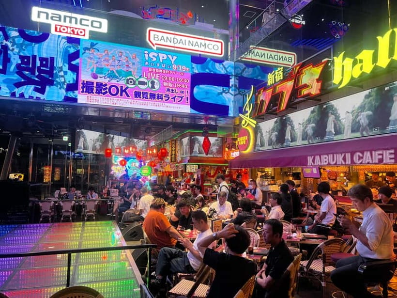 Tokyo: Shinjuku Food Tour (15 Dishes and 4 Eateries) - Kabukicho: food, neon, and Tokyo nightlife