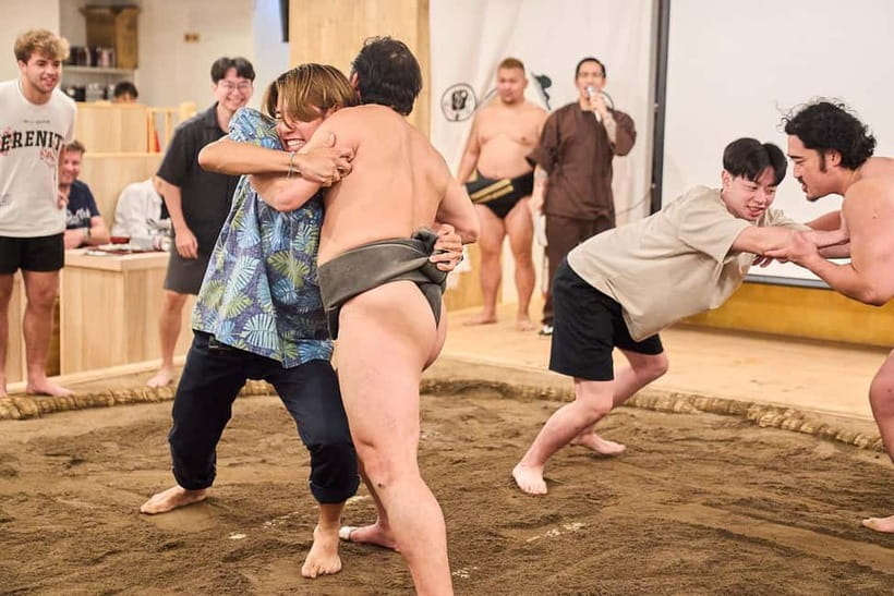 Tokyo Sumo Experience: Chanko & Mochi with a Former Pro - Your Turn on the Sumo Ring