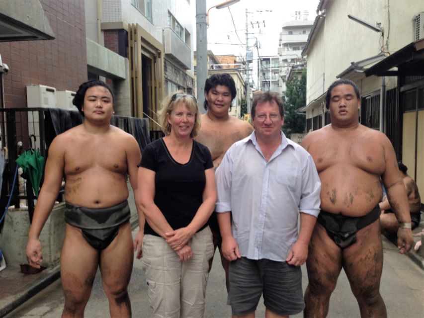 Tokyo: Sumo Morning Practice Viewing Tour - Group size, seating, and the best viewing position