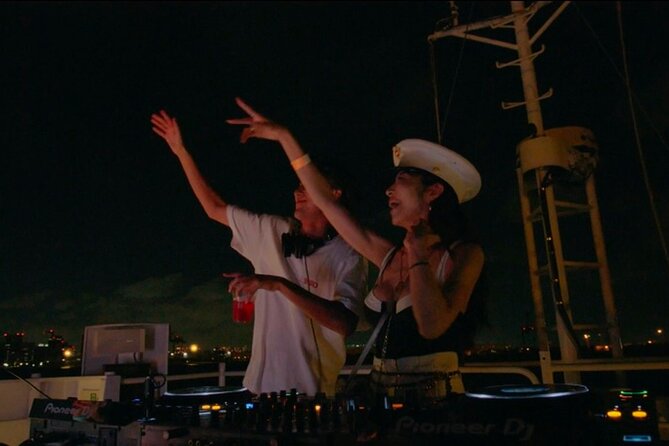 Tokyo Sunset Boat Party with Music Drinks and Vibes - Tokyo Tower and Rainbow Bridge after sunset