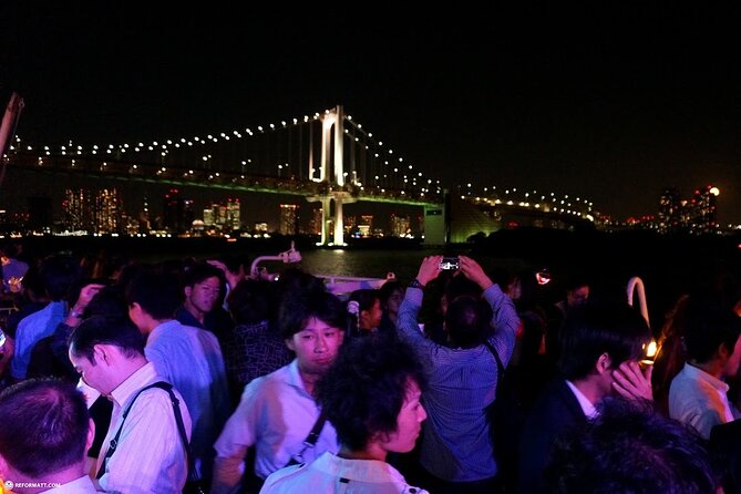 Tokyo Sunset Boat Party with Music Drinks and Vibes - A social crowd with local and international energy