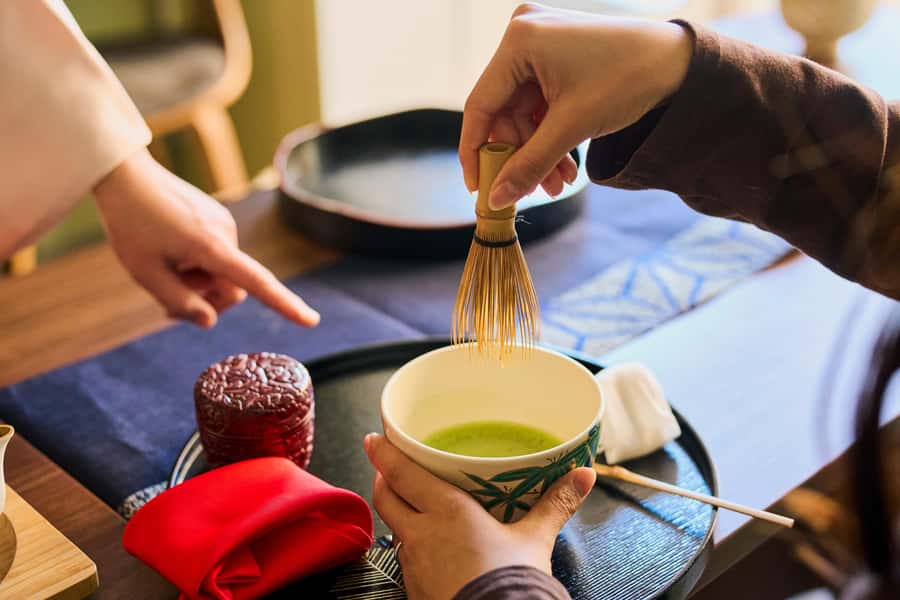 Tokyo: Tea Ceremony & Japanese Traditional Sweets - Whisking your own bowl of matcha