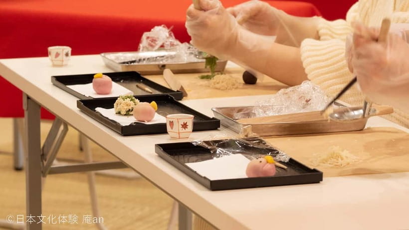 Tokyo: Two Types of Japanese Sweets Making and Tea Ceremony - Starting with wasanbon ohigashi