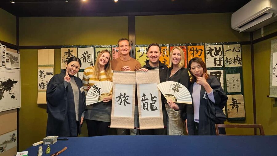 Try Mindful Calligraphy Near Kanazawa's Ninja Temple - The first lesson: brush, ink, and basic strokes